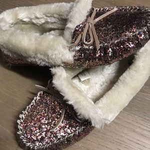 Glitter house slippers... worn twice
